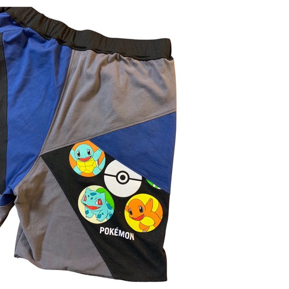 1 of 1 Reworked Shorts, Skulls, Elastic Waistband 32”-38”, anime, bird, summer - Picture 6 of 6